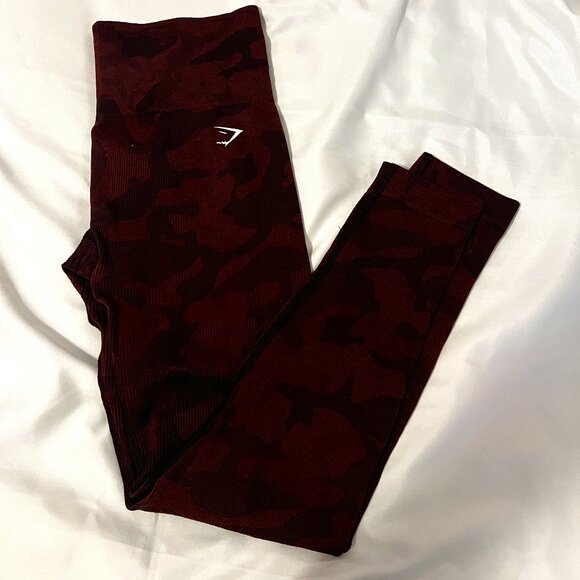 Gymshark Adapt Camo Seamless Ribbed Leggings - Picture 2 of 6
